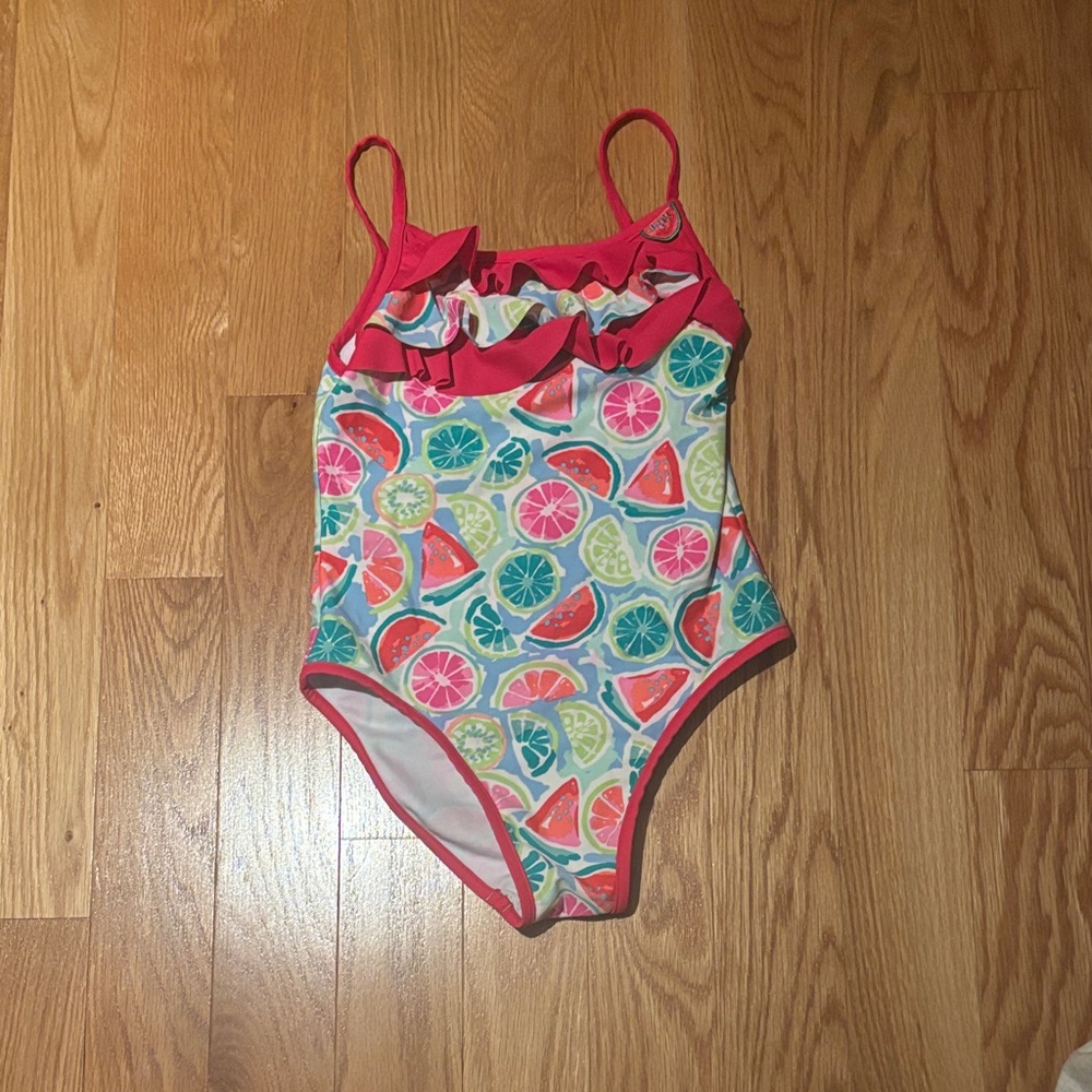 Tommy Bahama Pink Citrus Kids One Piece Swimsuit